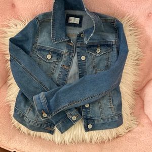Denim jacket size large. Great for church